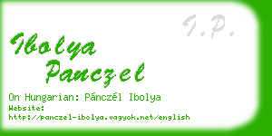 ibolya panczel business card