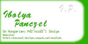 ibolya panczel business card